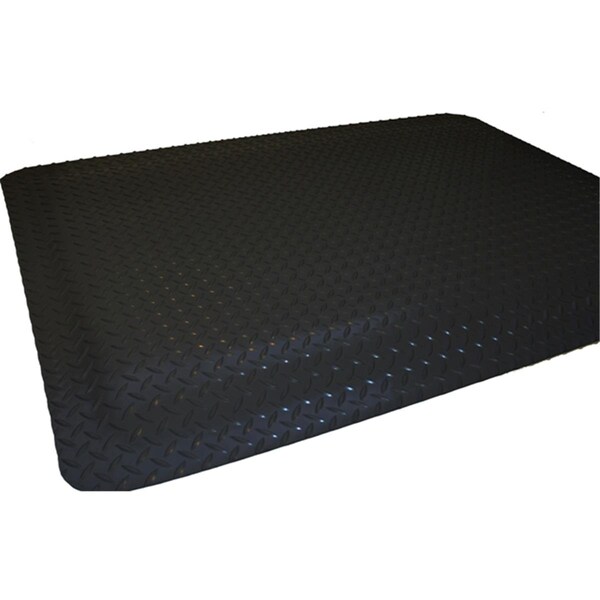 Ricki'S Rugs 442S3660SO BLK Diamond-Dek Sponge Anti-Fatigue Mats - Black - 60in. x 36in. RI2938924 - main